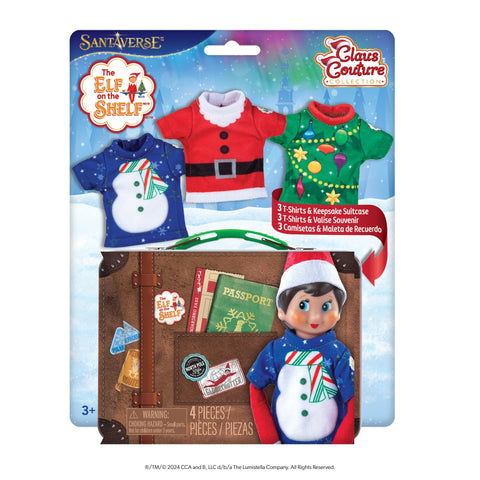 The Elf on the Shelf® Claus Couture Collection® Christmas T-Shirt Party Pack