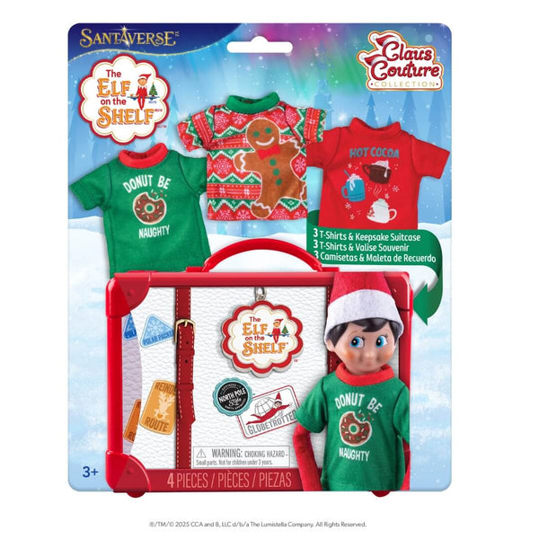 The Elf on the Shelf® Claus Couture Collection® Festive Fun T-Shirt Set