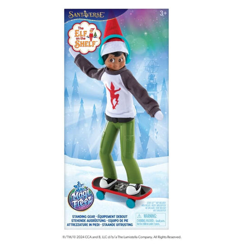 The Elf on the Shelf® MagiFreez® Holly Jolly Ollie Skateboard Set