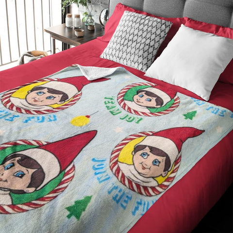 The Elf on The Shelf® "Team Joy - Join the Fun" Throw Fleece Blanket